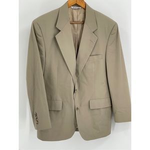 Haspel Blazer Sport Coat‎ Jacket Men’s Size 38 Tan Beige 2 Button